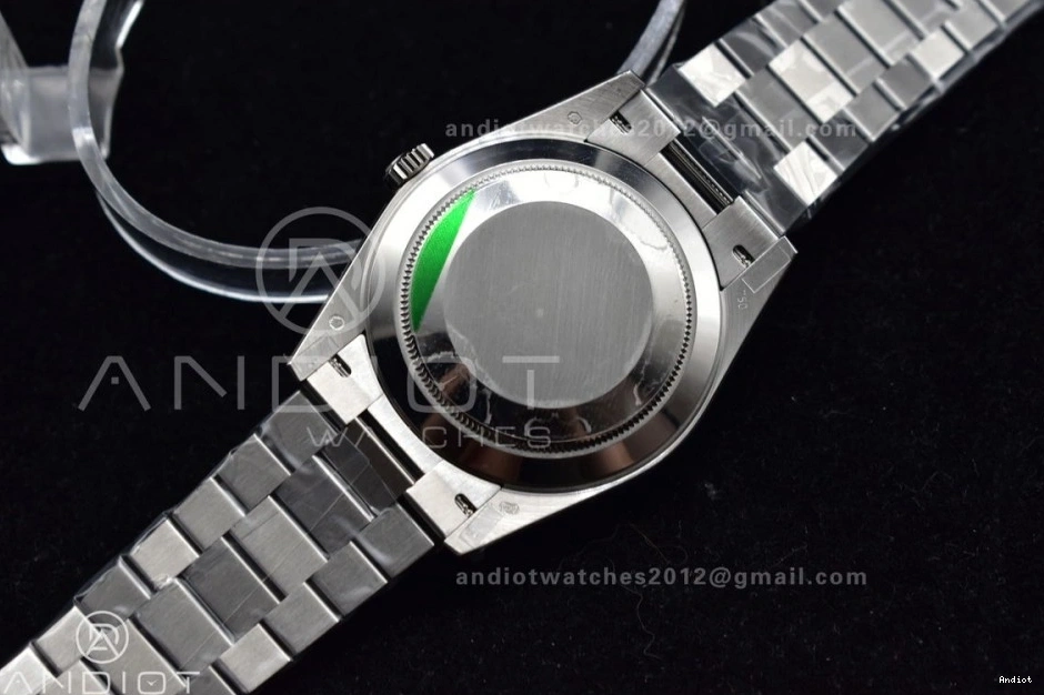 904L 40 Iced Roman Markers On Dial President Steel SS DayDate GMF Bracelet Blue A3255 V2 0123